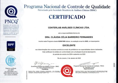 rograma Nacional de Controle de Qualidade